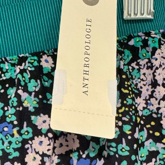 Anthropologie Maeve Cottage Floral Abstract Chiffon Skirt Women’s Sz L NWT $99 - Picture 9 of 14